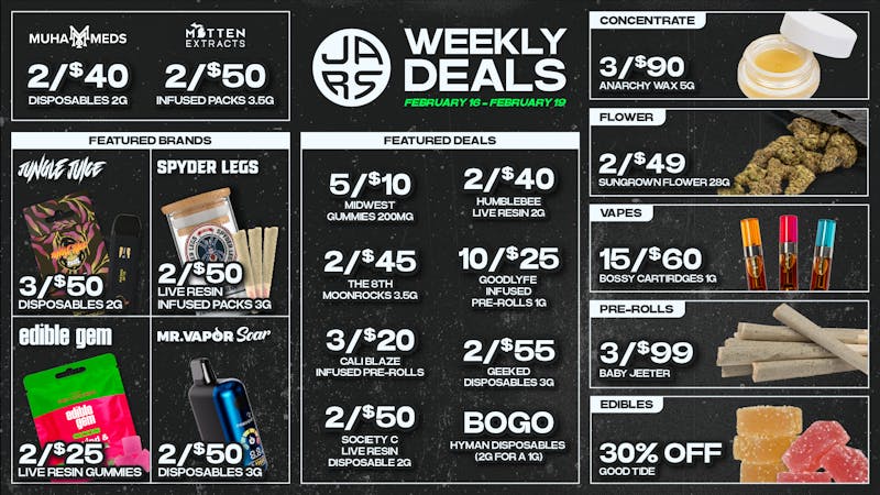 JARS Cannabis - Jackson Big Selection. Bigger Value. Always at JARS