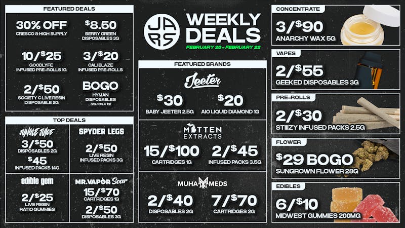 JARS Cannabis - Madison Heights Big Selection. Bigger Value. Always at JARS