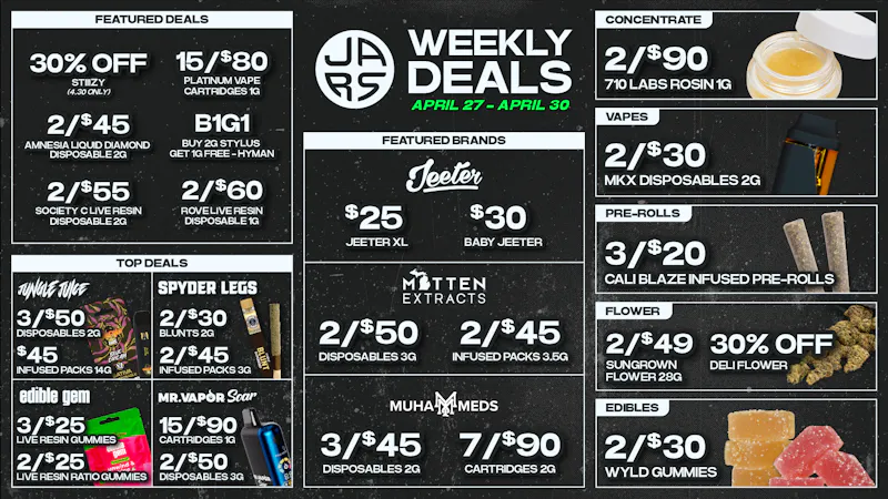 JARS Cannabis - Riverview Biggest Selection Even Bigger Savings