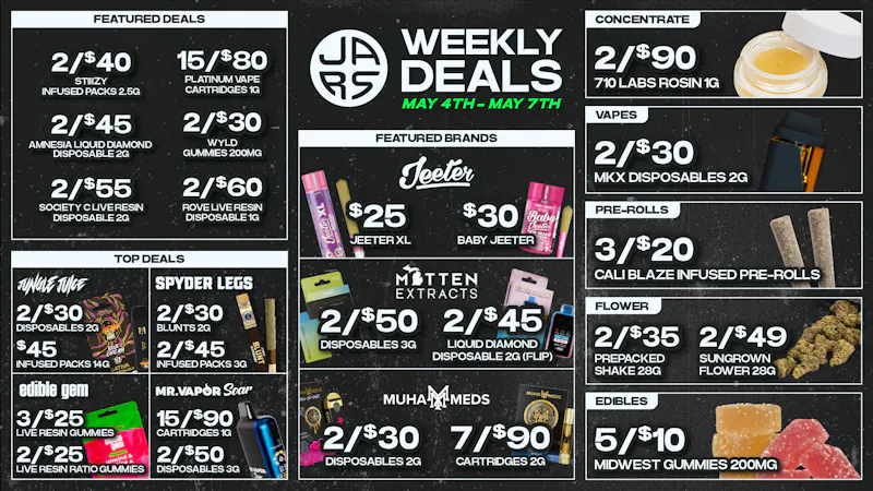 JARS Cannabis Delivery - Mt Clemens Big Selection. Bigger Savings.