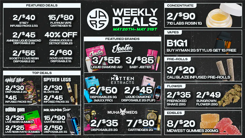 JARS Cannabis - New Buffalo US-12 Big Selection. Bigger Savings.