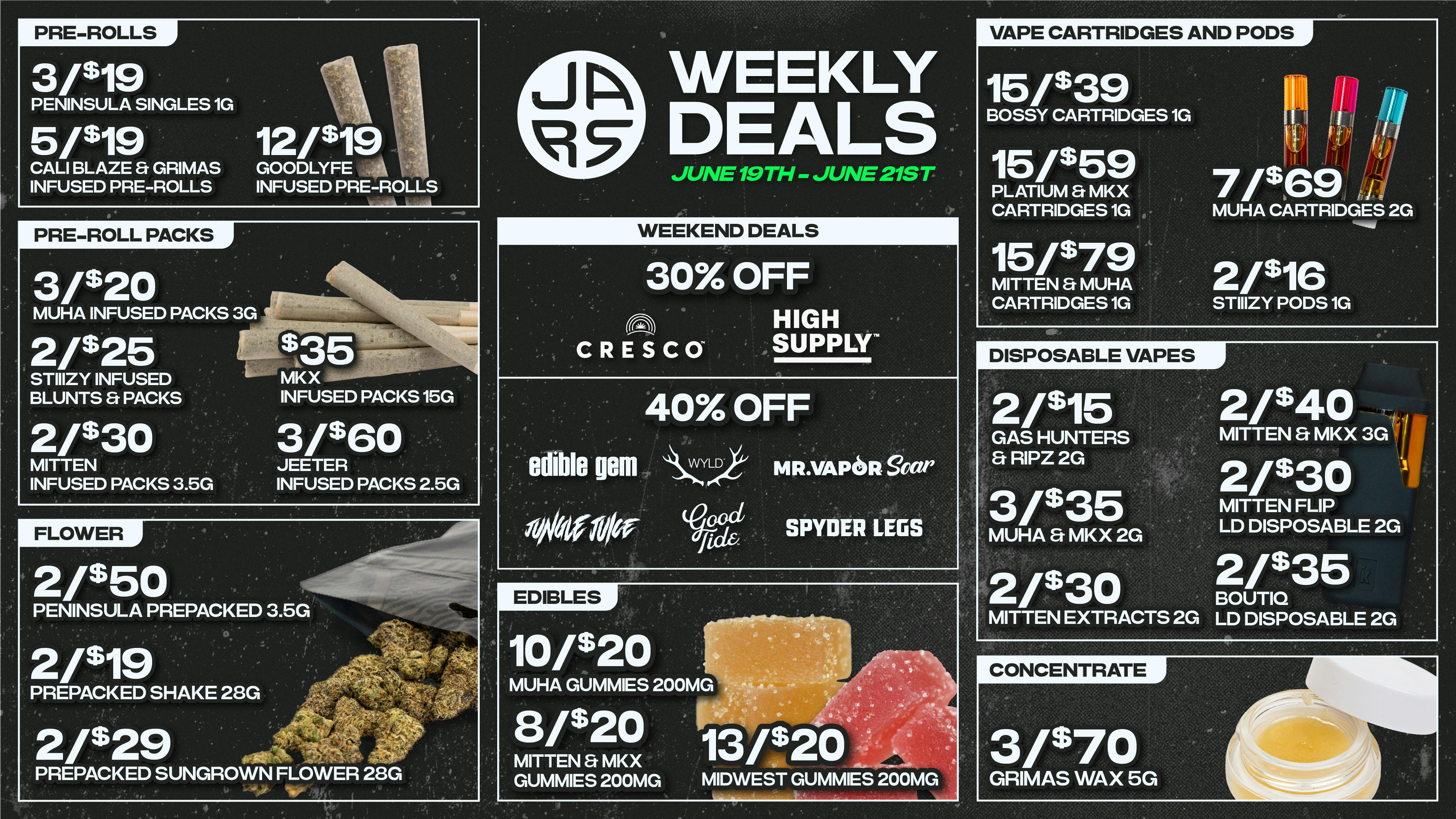 JARS Cannabis - New Buffalo US-12 Biggest Selection, Even Bigger Savings