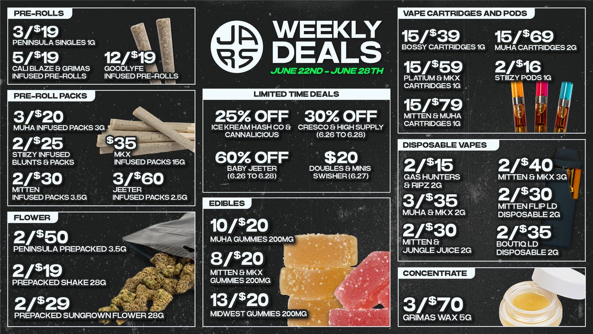 JARS Cannabis - Jackson Michigan’s Best Weed. Backed by Real Experience