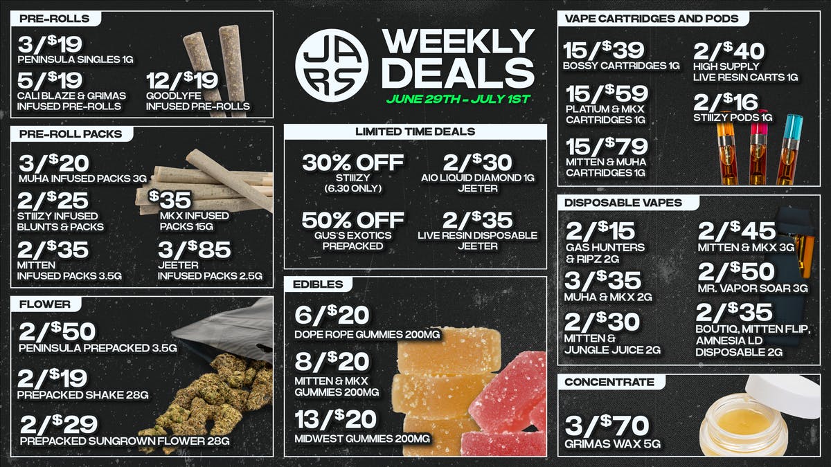 JARS Cannabis - Mt. Morris Biggest Selection, Even Bigger Savings