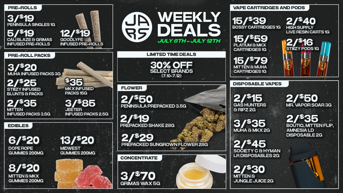 JARS Cannabis - New Buffalo US-12 Michigan’s Best Weed. Backed by Real Experience