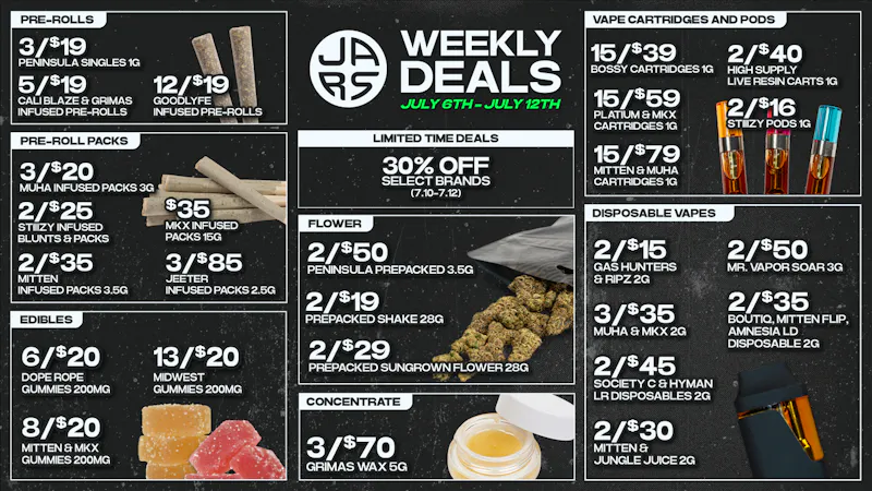 JARS Cannabis - Monroe Michigan’s Best Weed. Backed by Real Experience