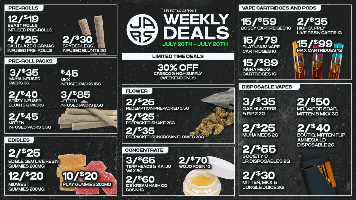 JARS Cannabis - Utica Biggest Selection, Even Bigger Savings