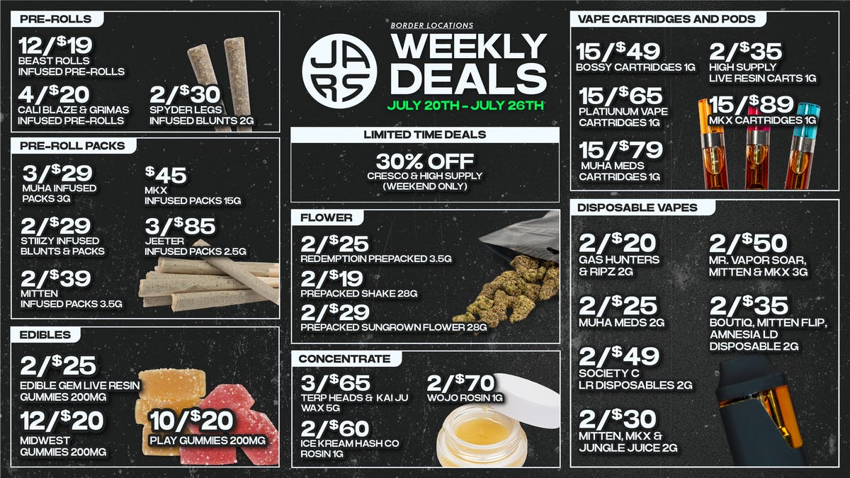 JARS Cannabis - New Buffalo US-12 Michigan’s Best Weed. Backed by Real Experience