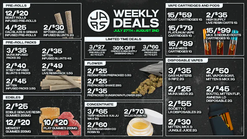 JARS Cannabis - Mt. Morris Biggest Selection. Bigger Value. Always at JARS