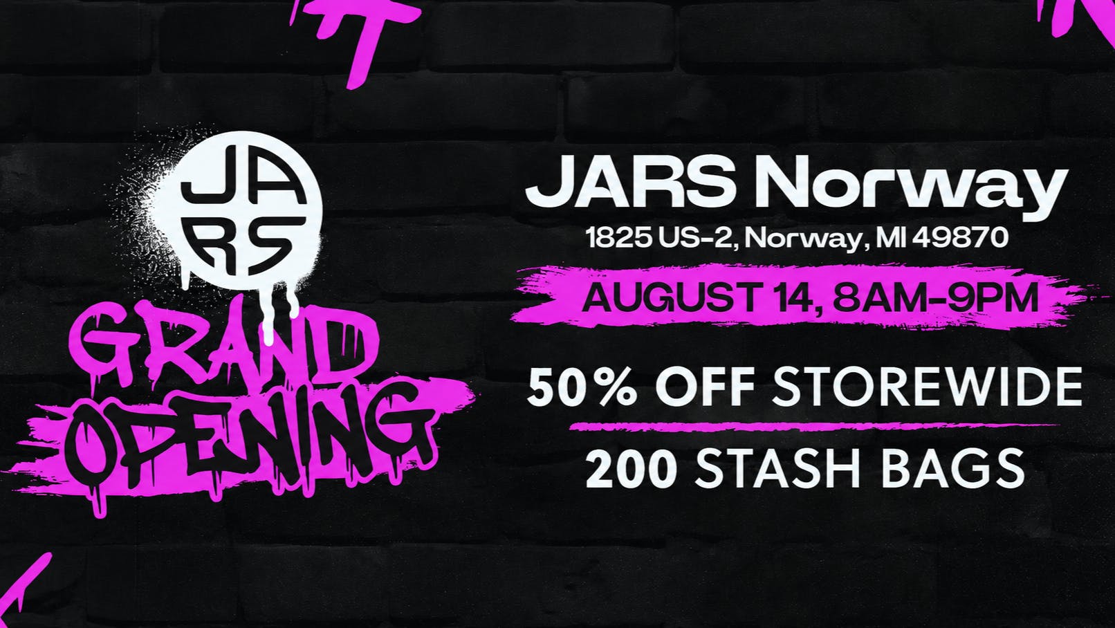 JARS Cannabis - Norway JARS Norway Grand Opening - 50% Off Storewide