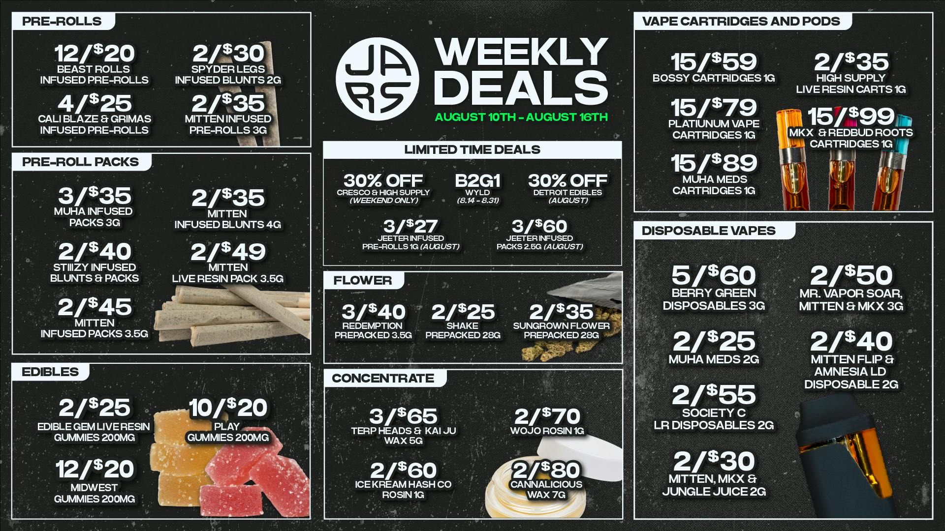 JARS Cannabis - Utica Lowest Prices & Largest Variety in the State