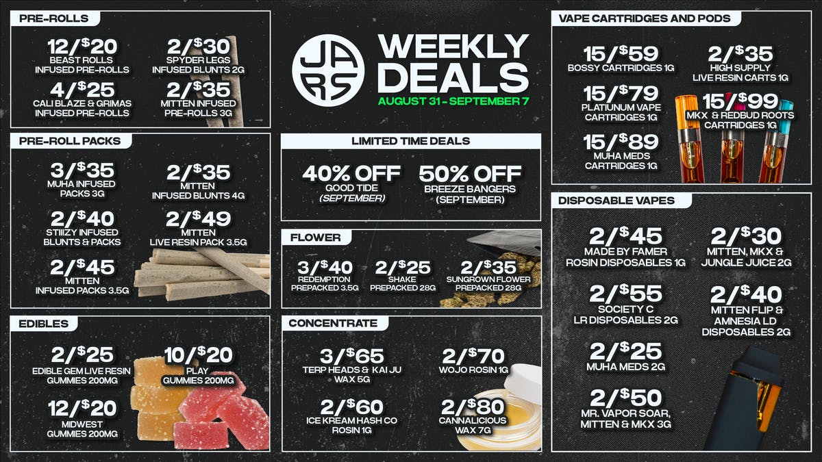 JARS Cannabis - Norway More Variety. Better Prices. Always at JARS.