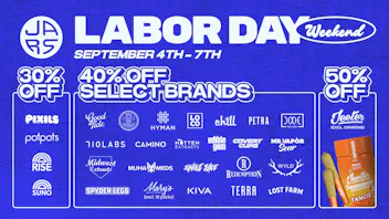 JARS Cannabis - Jackson Labor Day Weekend | 40% Off Select Brands