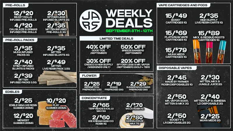 JARS Cannabis - New Buffalo US-12 Michigan’s Best Weed, Hands Down
