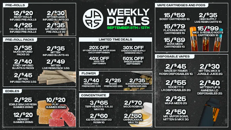 JARS Cannabis - Mt Clemens More Variety. Better Prices. Always at JARS.