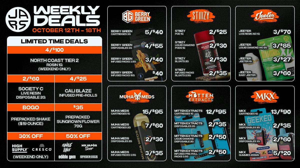 JARS Cannabis - Saginaw Your Go-To Spot. Deals Worth Coming Back For.