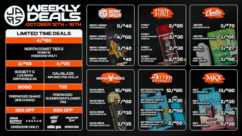 JARS Cannabis - Saginaw Your Go-To Spot. Deals Worth Coming Back For.