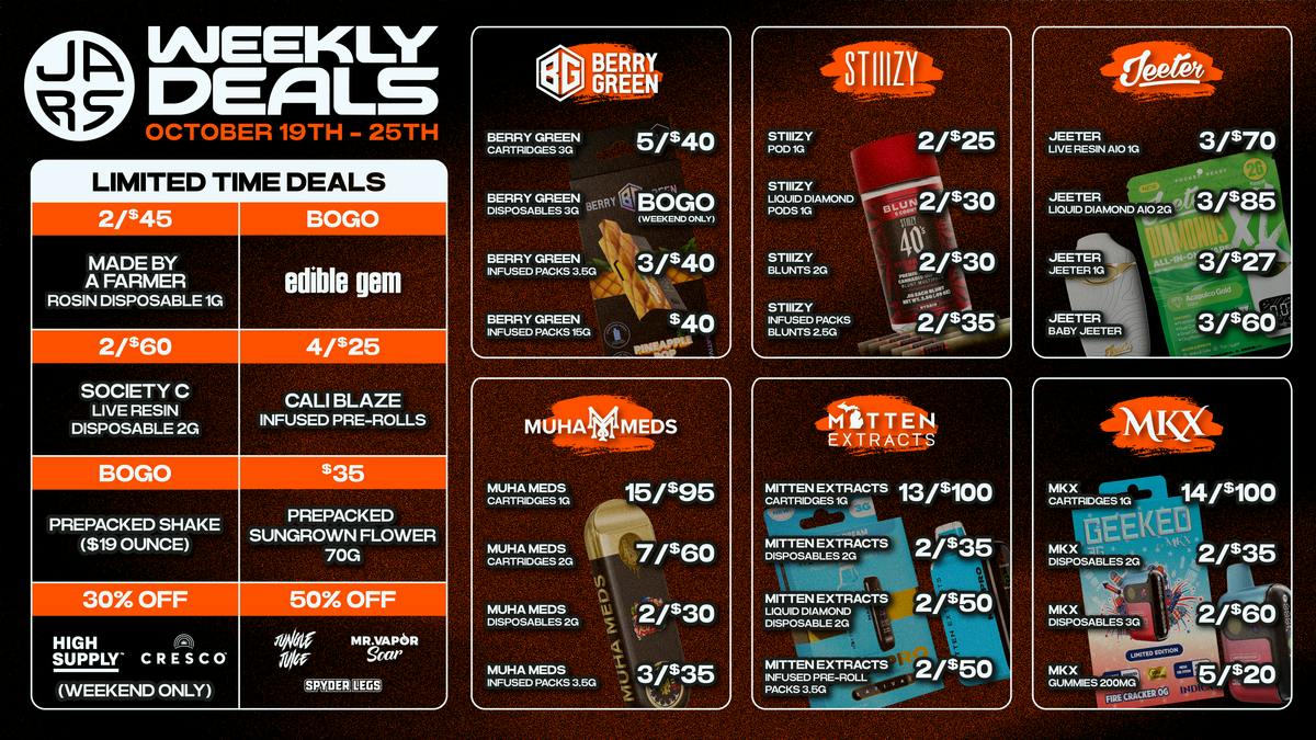 JARS Cannabis - Mt. Morris Your Neighborhood Plug. Low Prices, Every Damn Day
