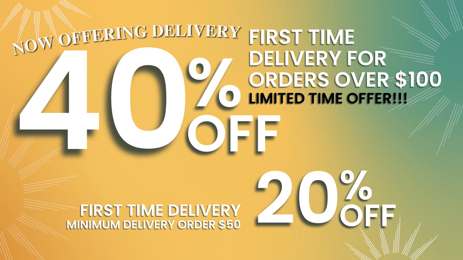 Better Daze Delivery - Covina 40% Off First Time Delivery Orders