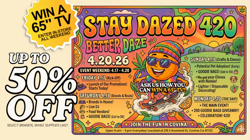 Better Daze Delivery - Covina Win a 65" TV at Better Daze!!!