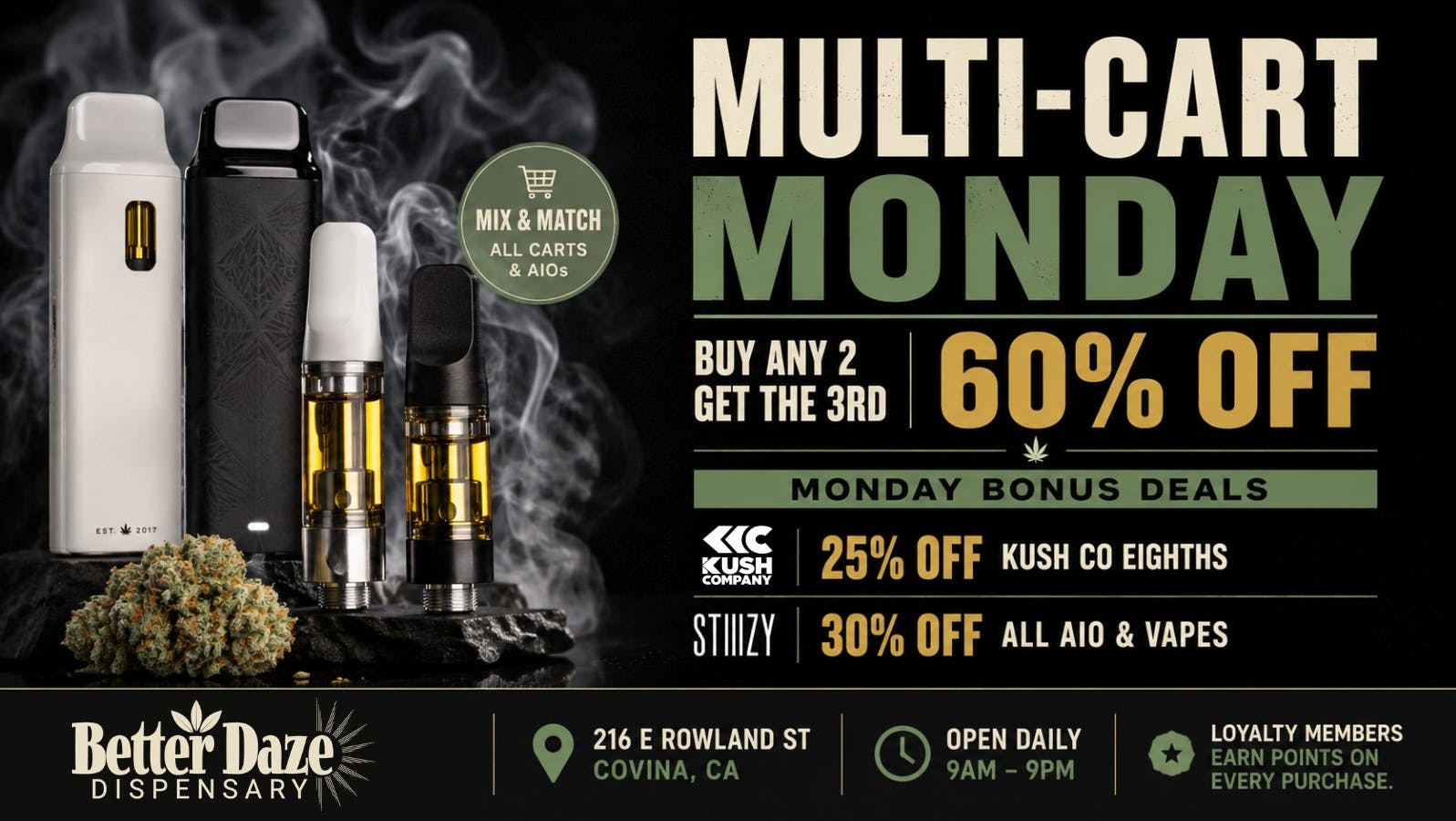 Better Daze Delivery - Covina Multi-Cart Monday