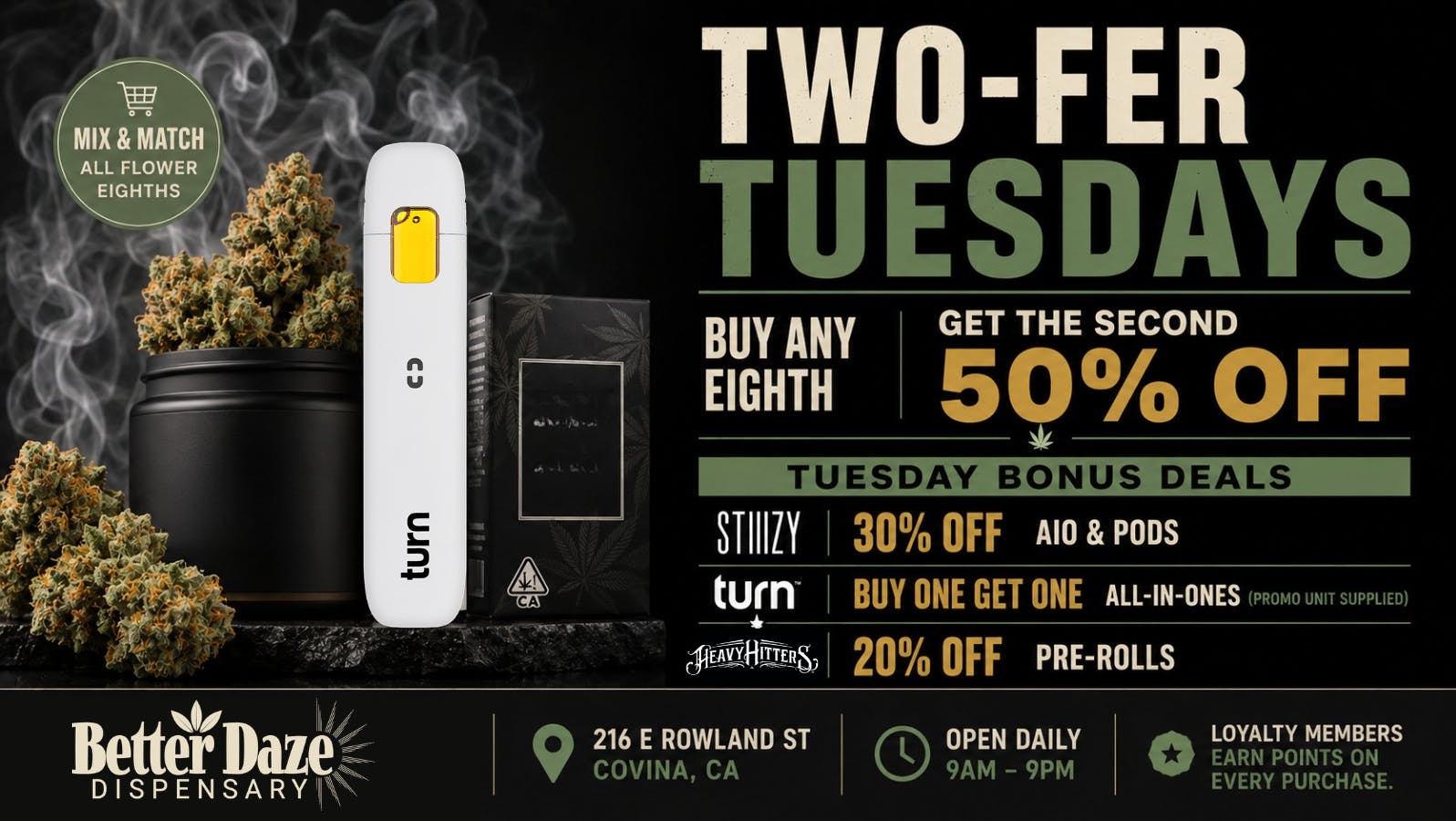 Better Daze Delivery - Covina Two-Fer Tuesdays