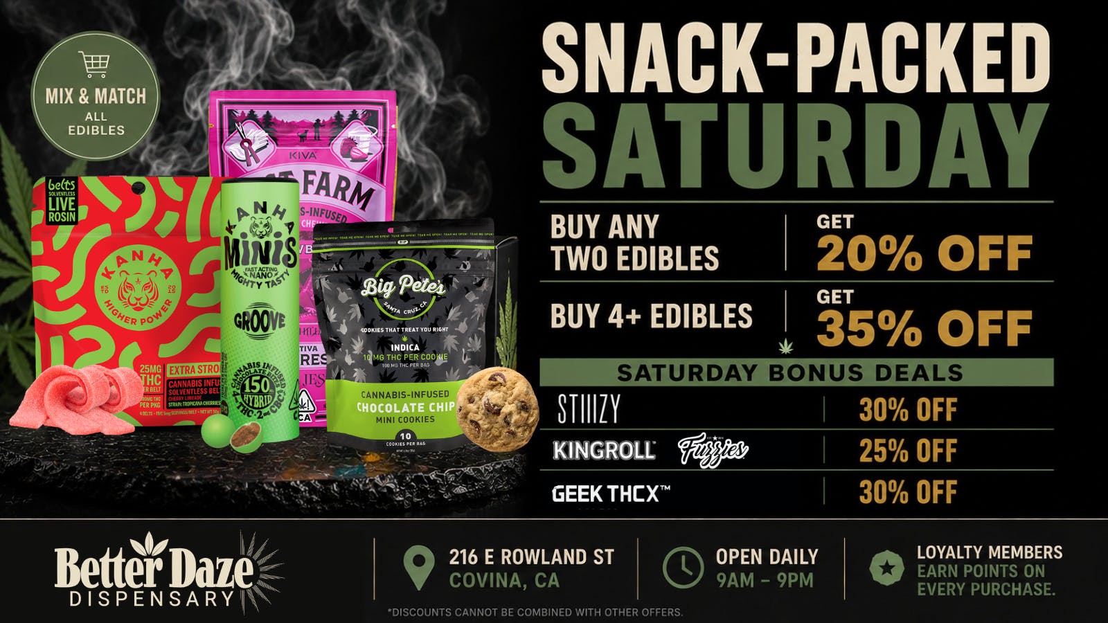 Better Daze Delivery - Covina Snack-Packed Saturdays