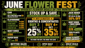Better Daze Dispensary Save on Flower with 35% off