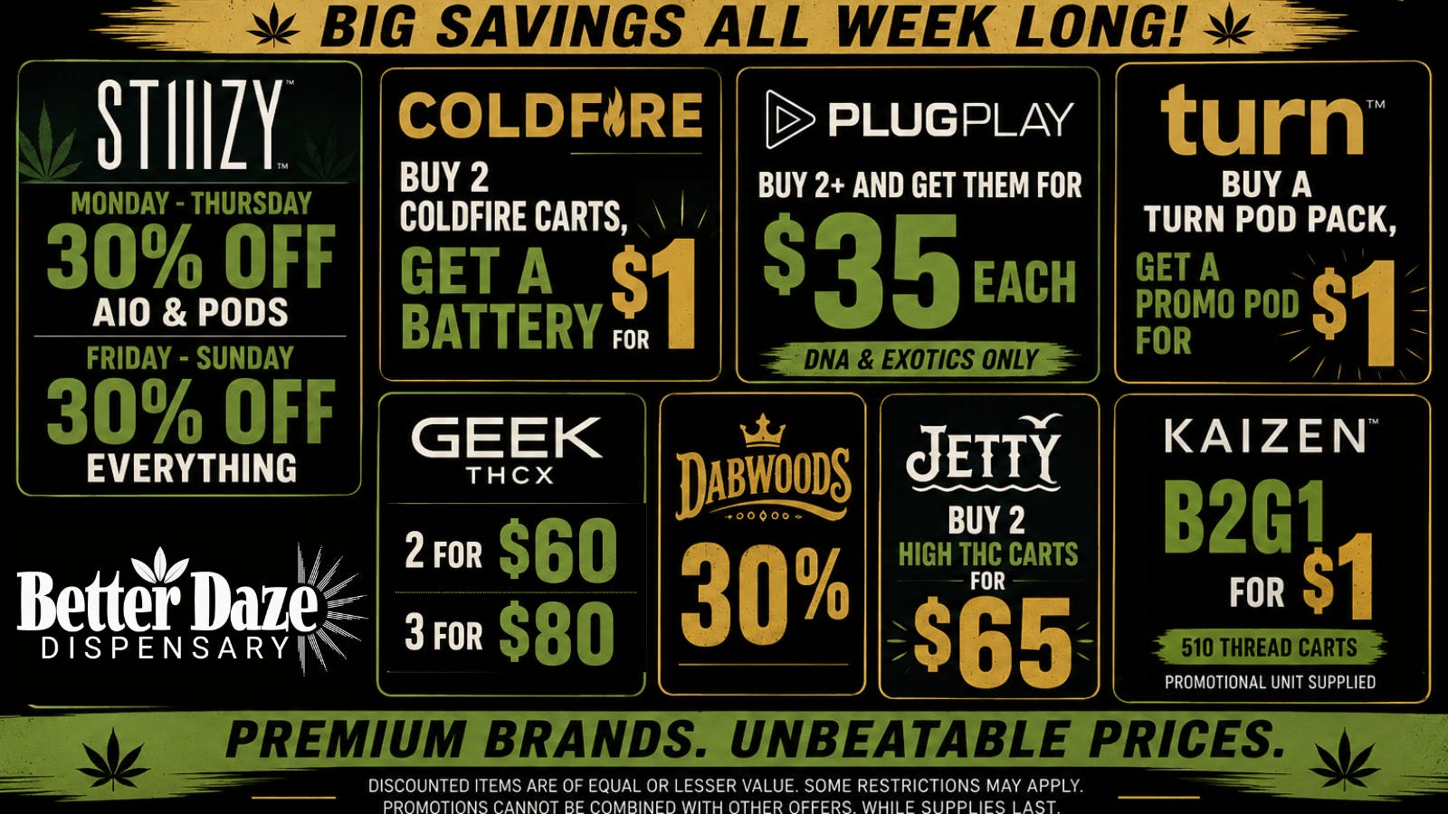 Better Daze Delivery - Covina INSANE PENJAMIN DEALS! $$$