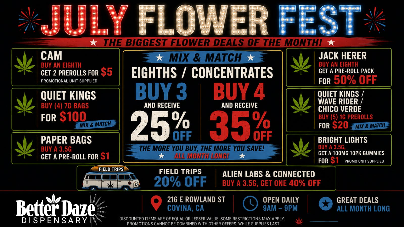 Better Daze Delivery - Covina July Flower Fest !!!