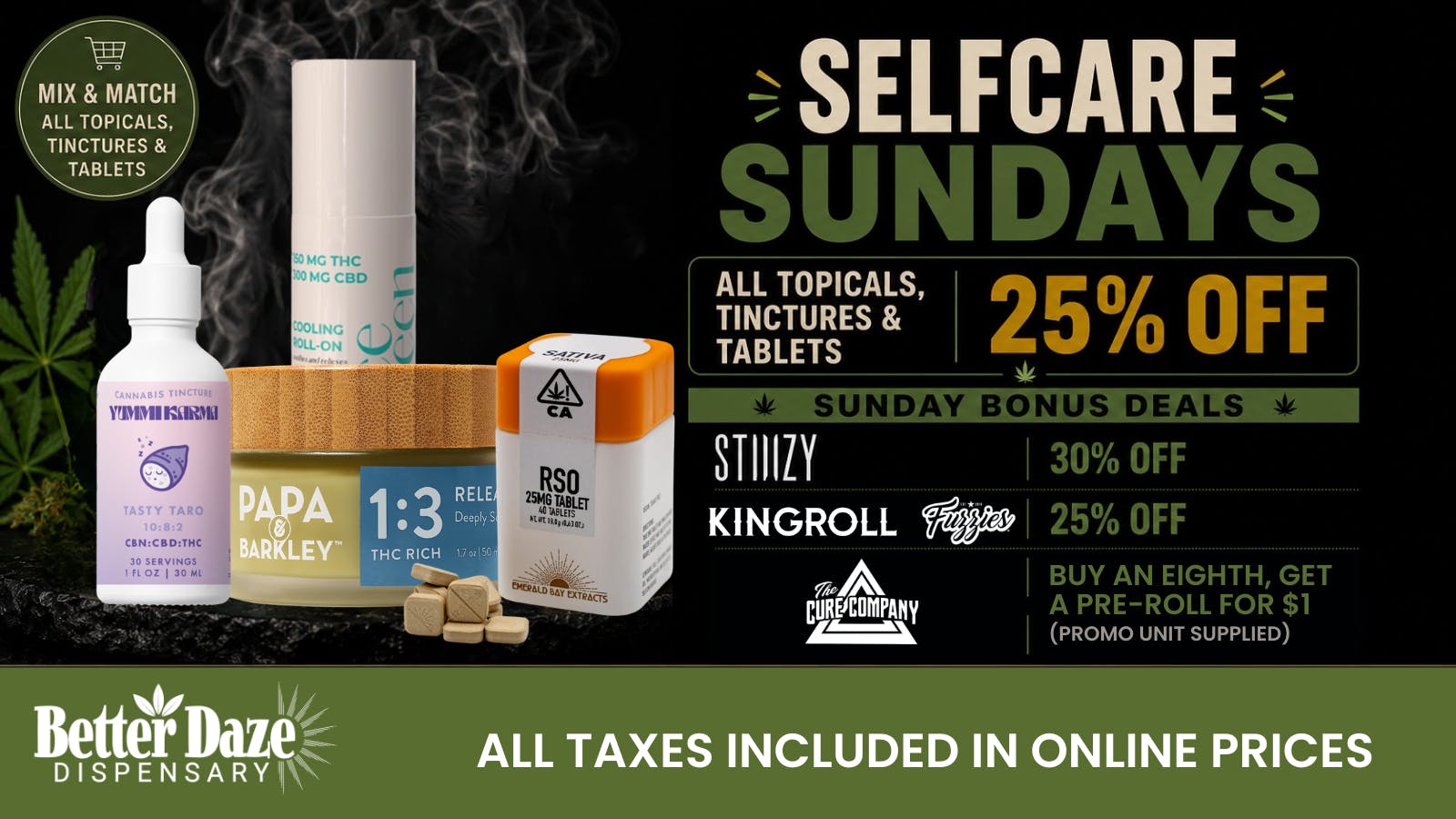 Better Daze Delivery - Covina Selfcare Sundaze 25% OFF