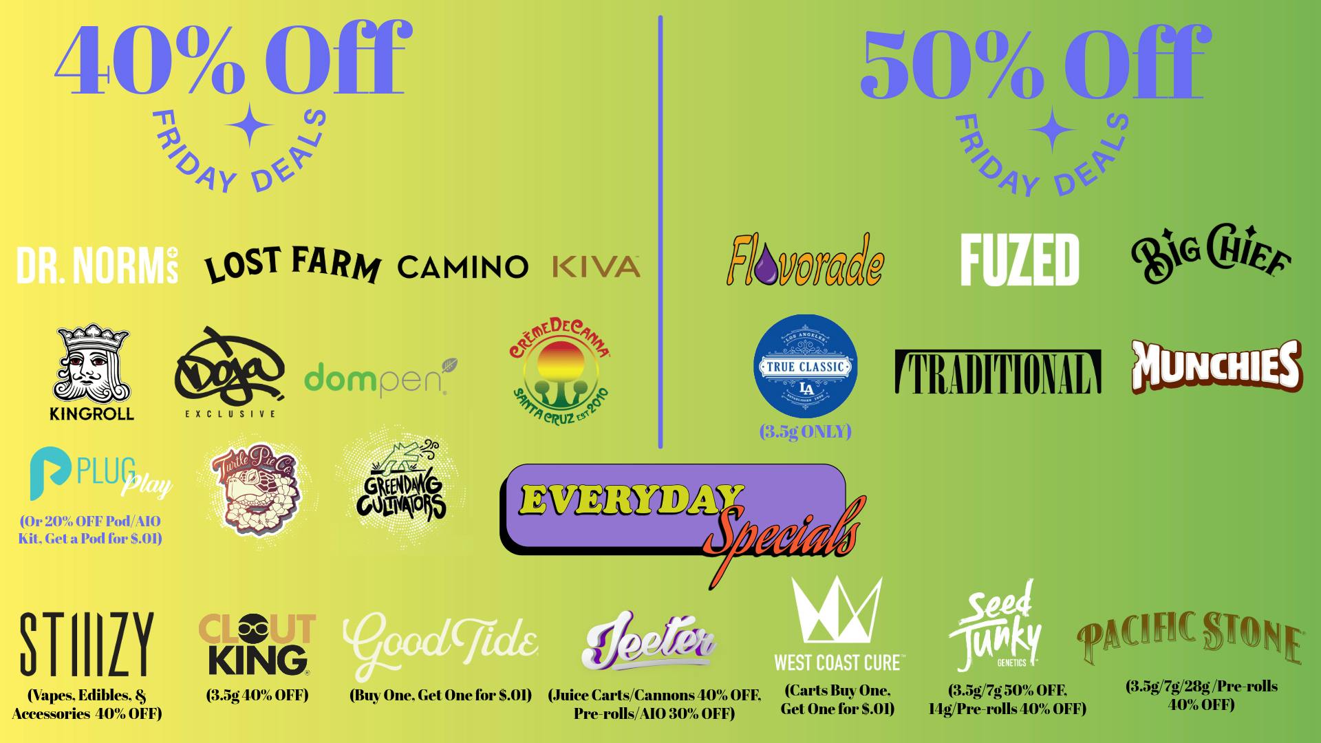 The Ounce 40% OFF Doja, PlugPlay, Stiiizy, Flavorade