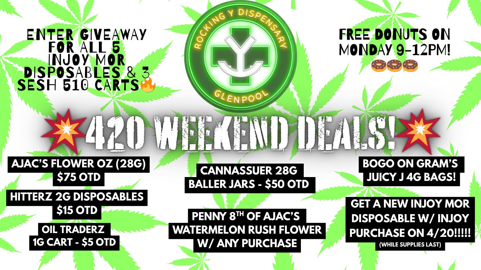 Rocking Y Dispensary Glenpool HAPPY 420 WEEKEND!