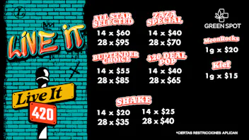 The Green Spot 28g Desde $65 *420 DEALS*