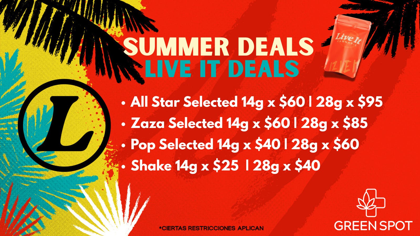 The Green Spot SUMMER DEALS !!!