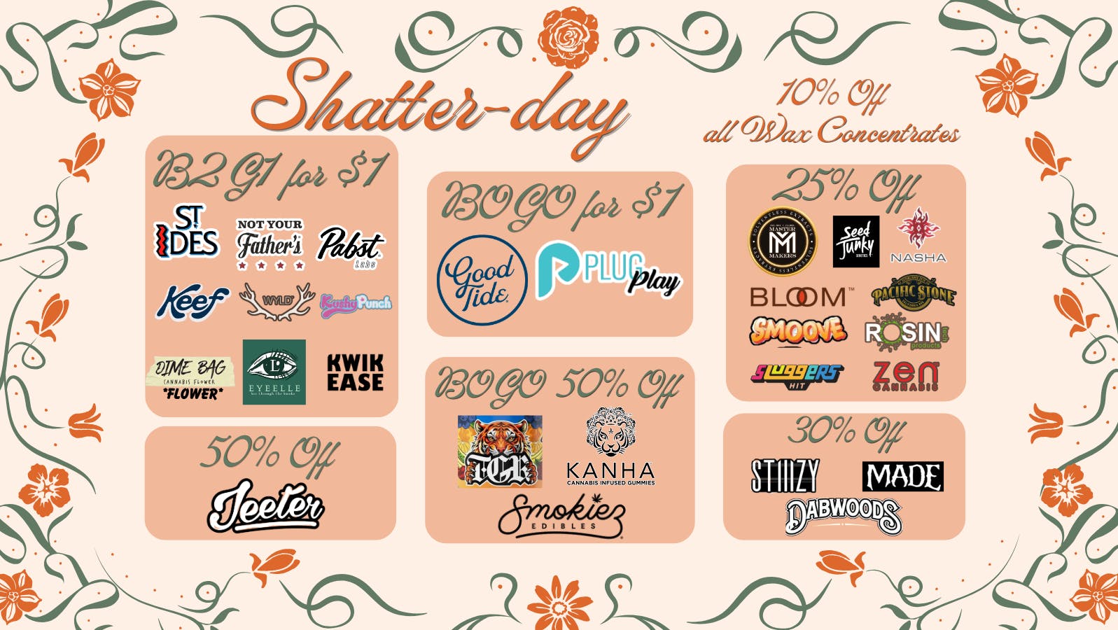 Swish Cannabis NoHo - All Taxes Included North Hollywood SHATTERDAY! ~*Deals on Extracts and more*~