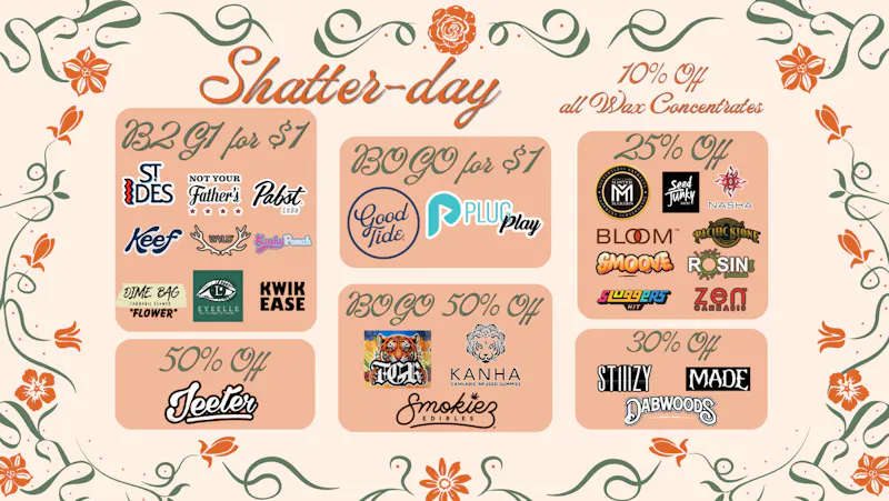 Swish Cannabis NoHo - All Taxes Included North Hollywood SHATTERDAY! ~*Deals on Extracts and more*~