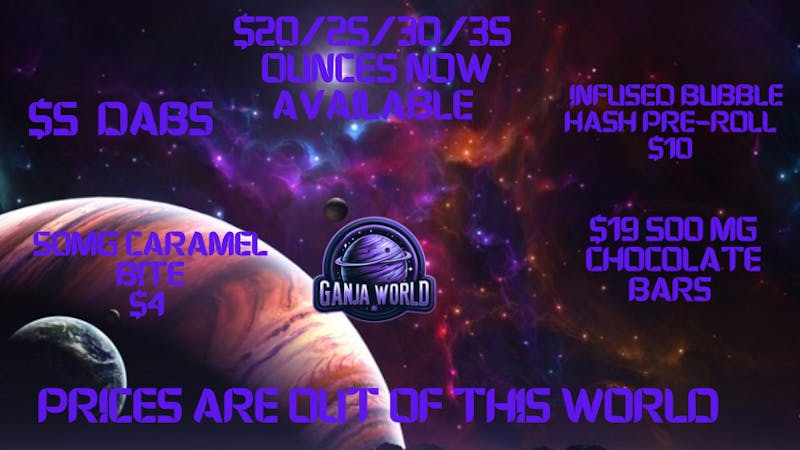 Ganja World - Bangor Weekly advertisement