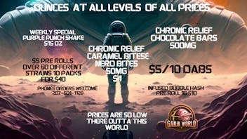 Ganja World - Bangor Weekly advertisement