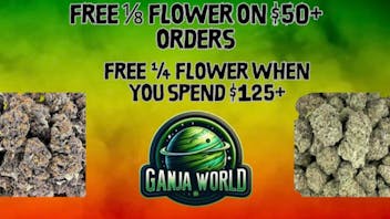 Ganja World - Bangor Free eighth and quarter day