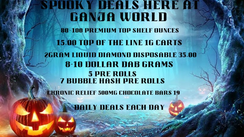 Ganja World - Bangor Ganja worlds new menu drops