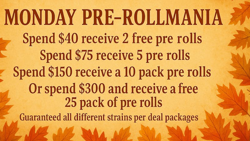 Ganja World - Bangor Closed today, but sneak peek into Monday’s deal