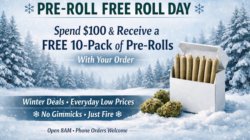 Ganja World - Bangor Pre Roll Free Roll Day