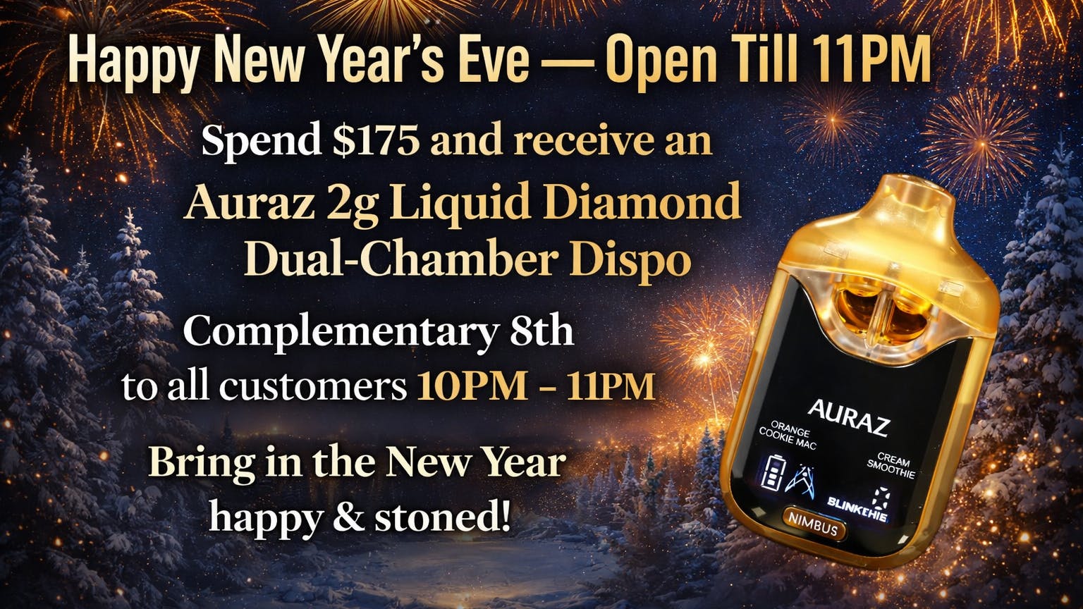Ganja World - Bangor Happy New Year’s Eve open till 11 PM