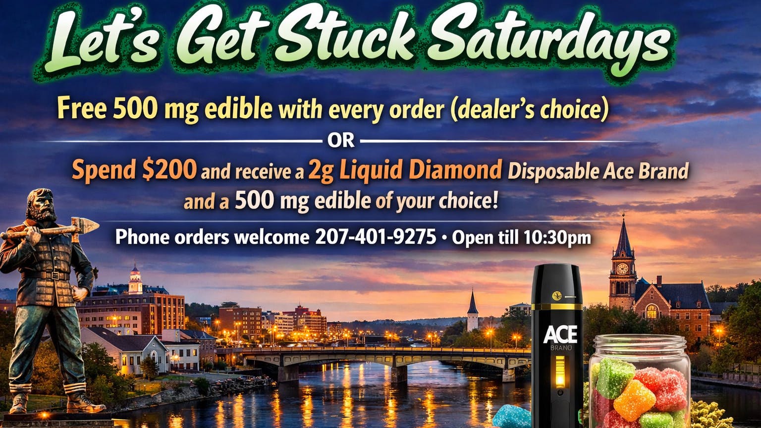 Ganja World - Bangor Let’s get STUCK Saturdays