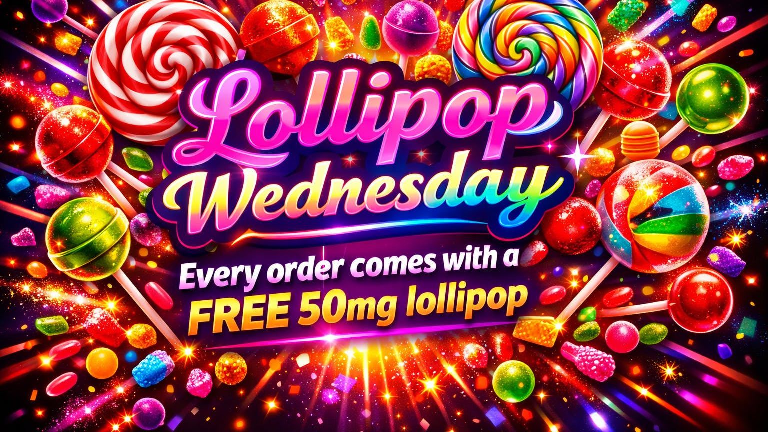 Ganja World - Bangor FREE Lollipop Day !!!
