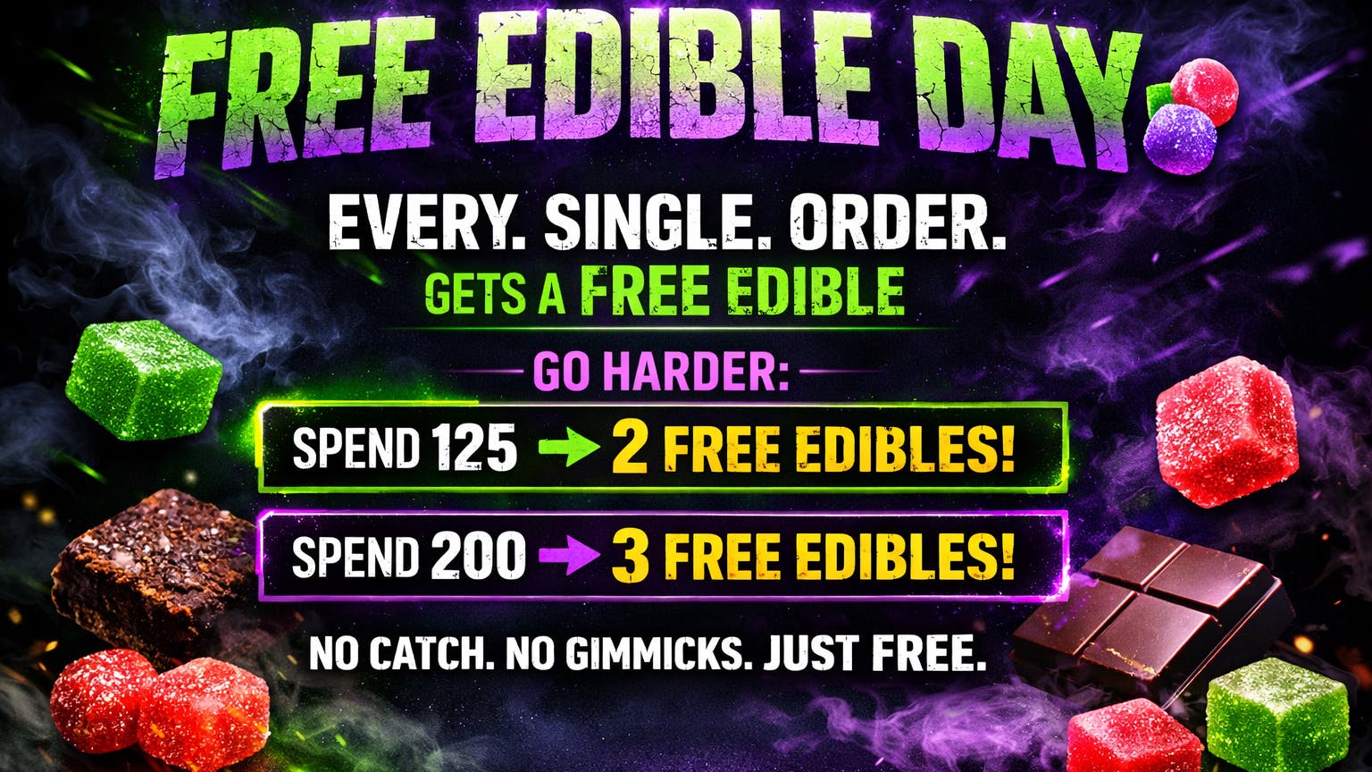 Ganja World - Bangor Free Edible Day