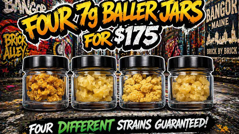 Ganja World - Bangor 4 7G Baller Jars special only $175
