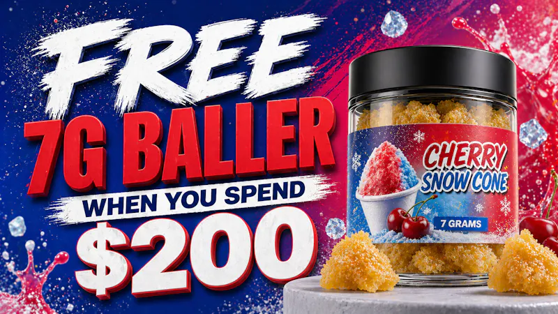 Ganja World - Bangor Spend $200 receive 7g baller Jar FREE