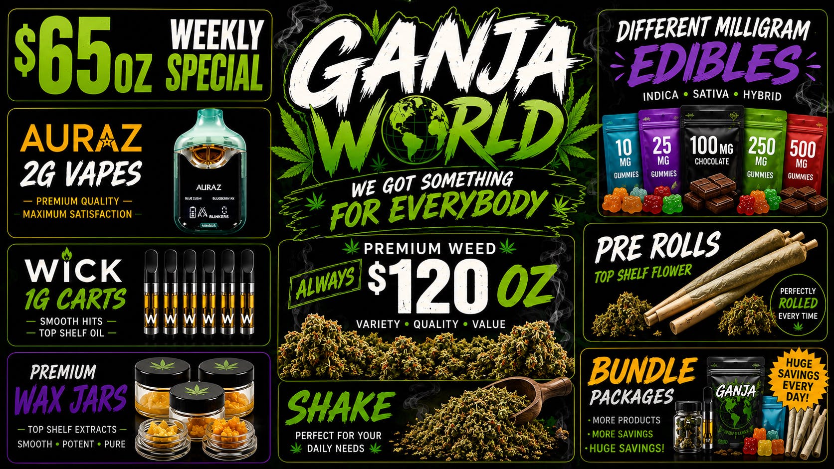 Ganja World - Bangor Fresh new Deals 👀